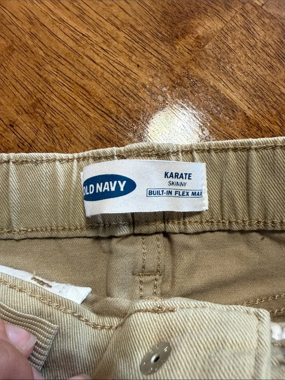 Kids Tan Stretch Karate Jeans - Comfortable Everyday Bottoms